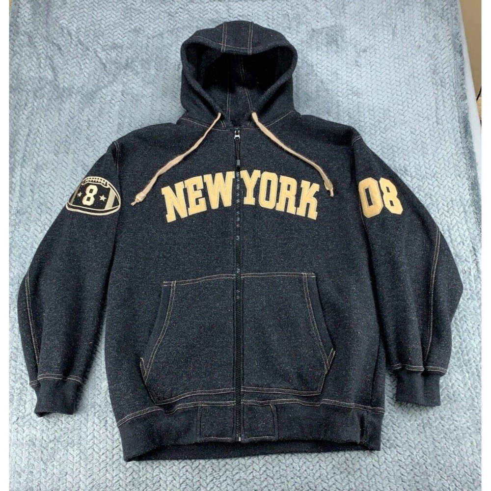 Beyond The Limit Hoodie Jacket Men's XL Baggy AOP Y2K Full Zip New York